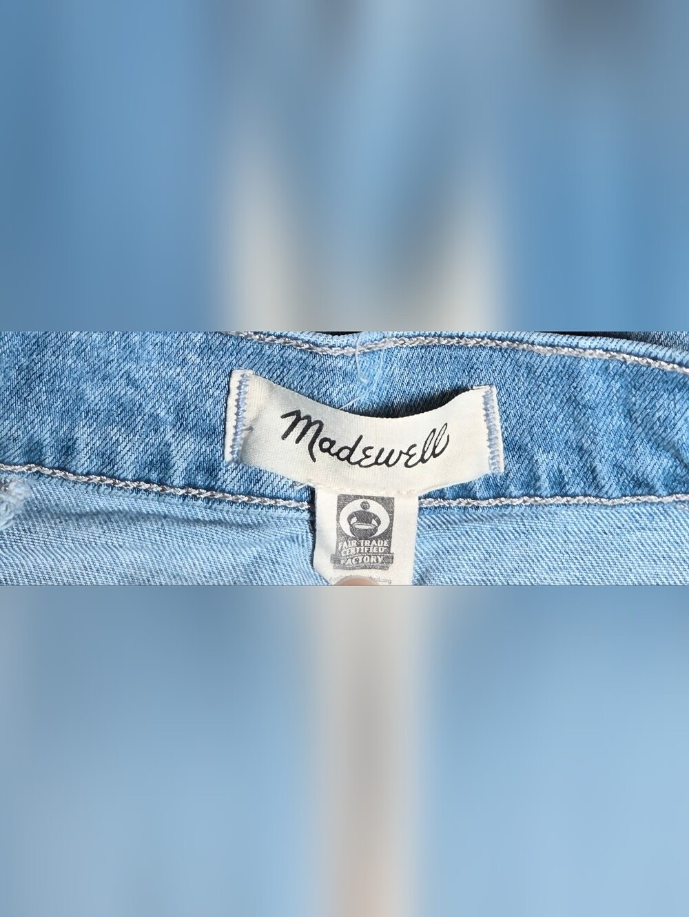 Madewell Emmett Wide Leg Crop Jeans High Rise Light Wash Seamed Denim 26 - Picture 10 of 13